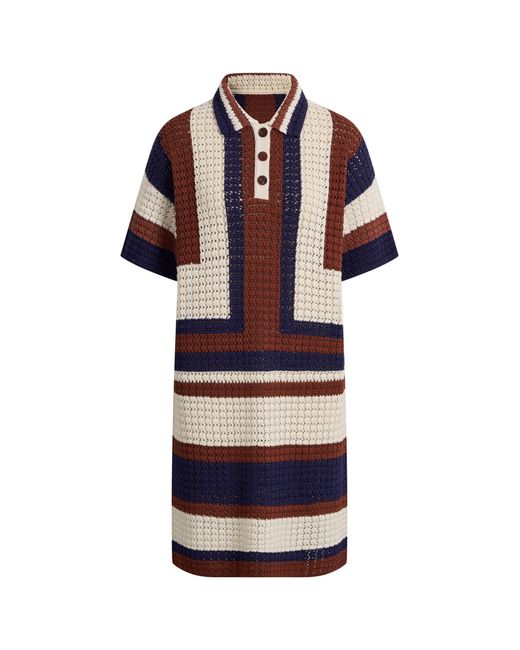 Fabrique Natural Louise Short-Sleeve Crochet Dress