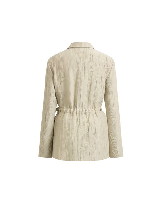 Fabrique Natural Cephas Pleated Fabric Blazer