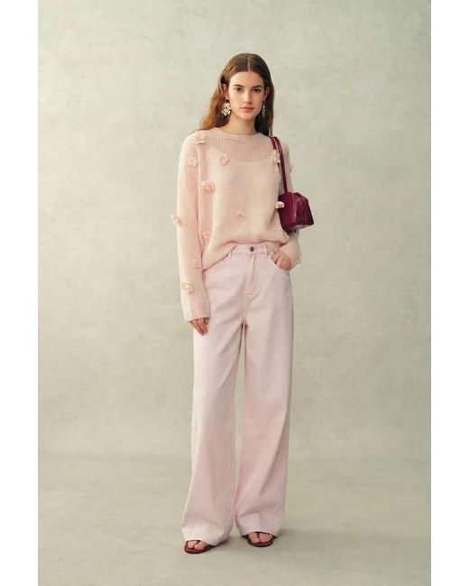 Fabrique Pink Sunset Soft Barrel Leg Jeans