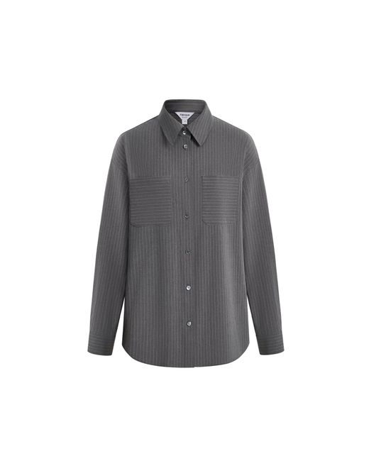 Fabrique Black Isabella Pinstriped Shirt