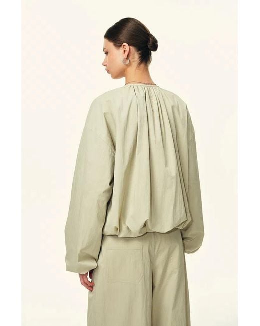Fabrique Natural Sana Parachute Bomber Jacket And Pants Matching Set