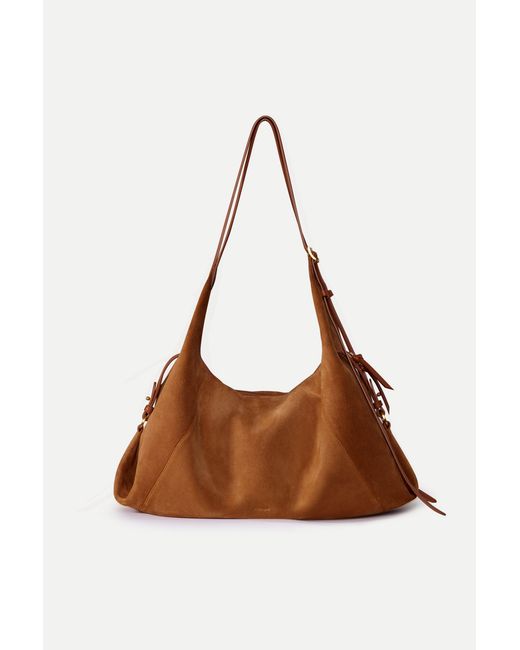 Fabrique Brown Aura Hobo Bag