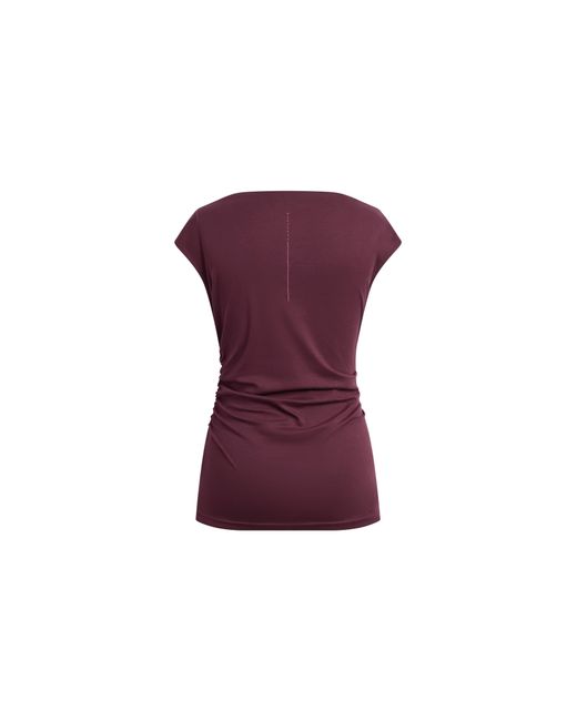 Fabrique Natural Gemma Ruched Short Sleeve Top