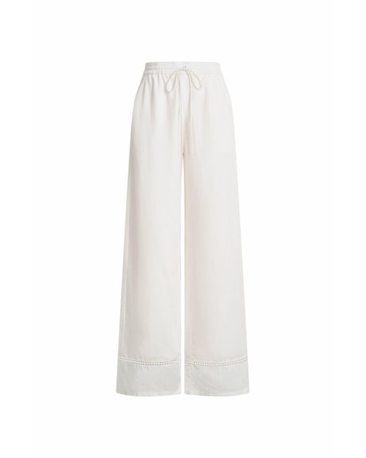 Fabrique Natural Eve Openwork Drawstring Wide Leg Pants