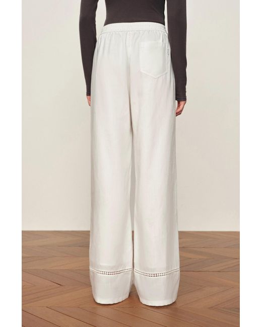 Fabrique Natural Eve Openwork Drawstring Wide Leg Pants
