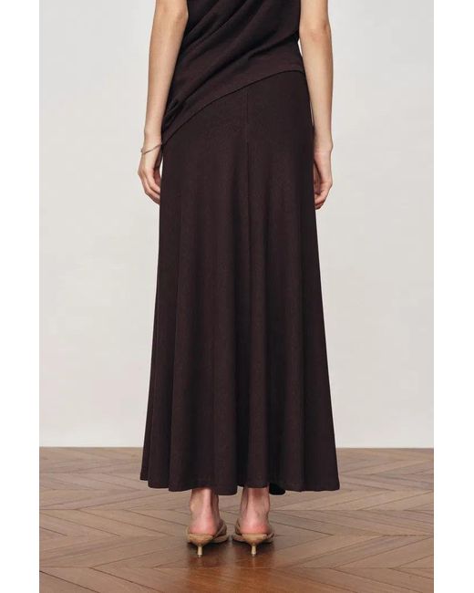 Fabrique White Florence Asymmetric Draped Sleeveless Top And Maxi Skirt Set