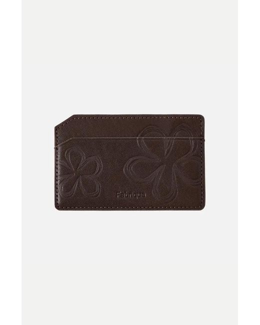 Fabrique Brown Bevel Double Layer Card Holder