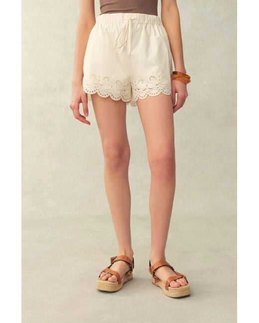 Fabrique Natural Babette Eyelet Embroidered Puff Sleeve Set