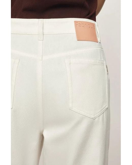 Fabrique Natural Alma Barrel Straight Leg Jeans