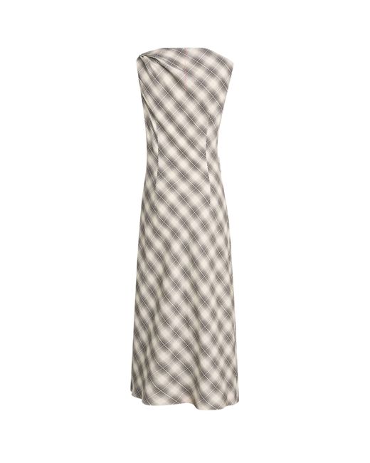 Fabrique Natural Phea Sculpted Plaid Dress