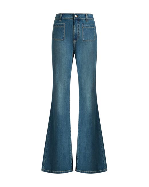 Fabrique Blue Sita French Style Denim Flare Jeans