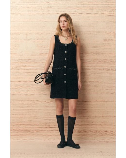 Fabrique Natural Charlotte Square Neck A Line Dress