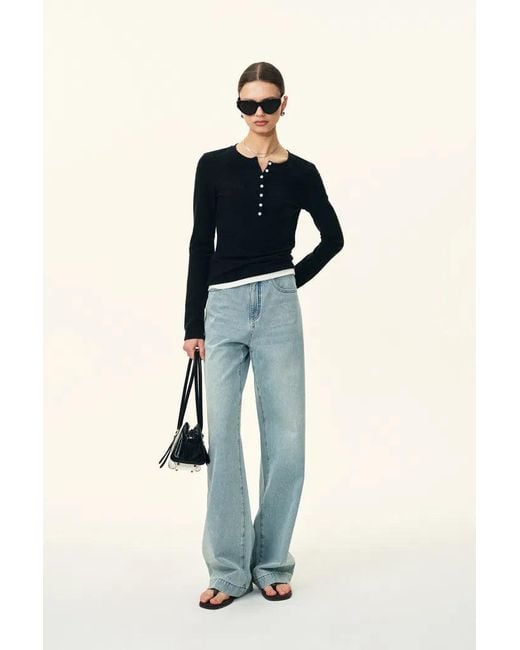Fabrique Blue Eman Straight-Leg Denim Jeans