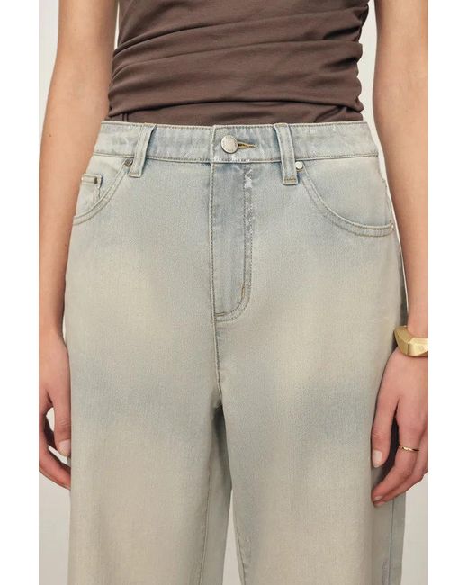 Fabrique Natural Ariel Straight Cropped Jeans