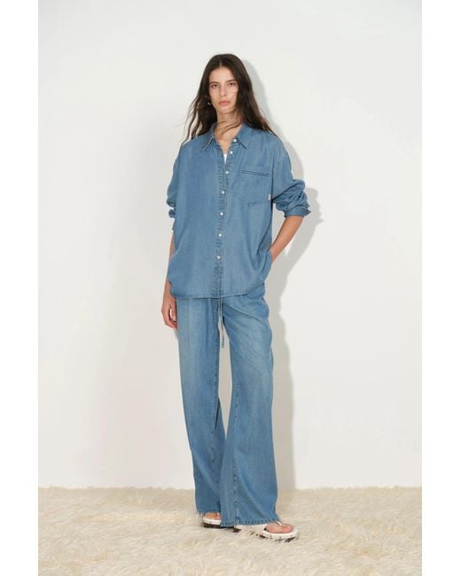 Fabrique Gray Eva Sky Airy Shirt
