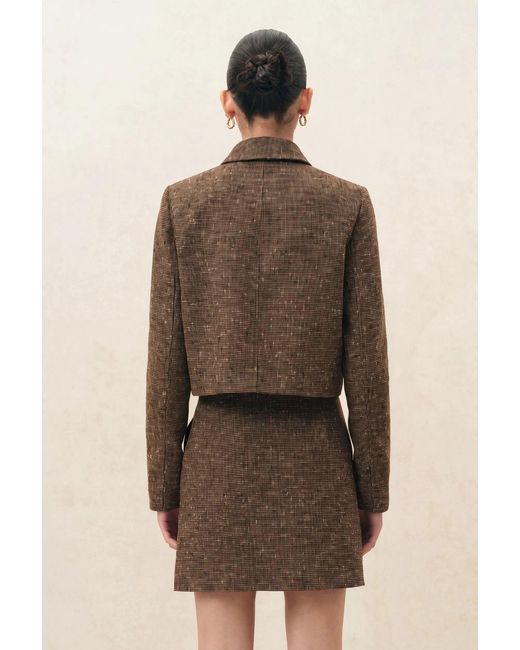Fabrique Gray Lara Deconstructed Zip Front Jacket