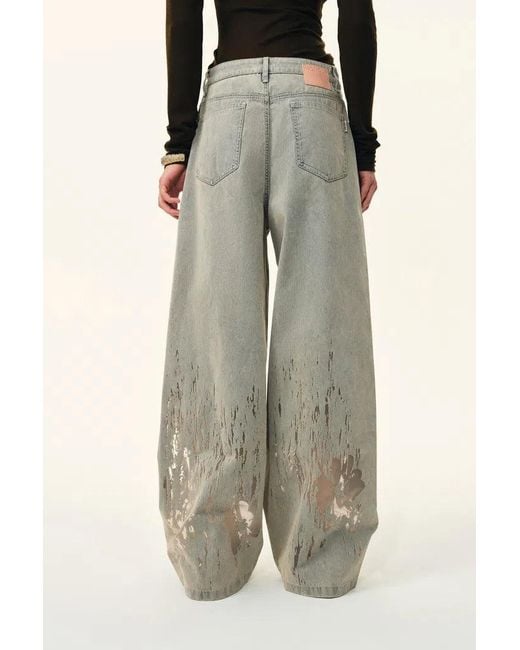 Fabrique Gray Thalia Devoré Jeans