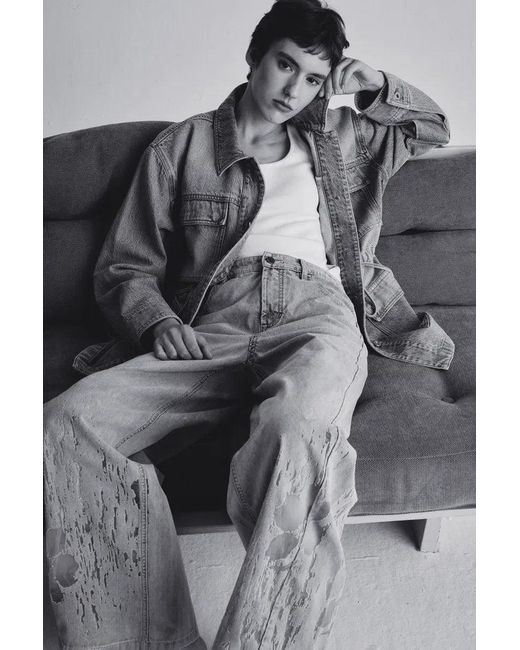Fabrique Gray Thalia Devoré Jeans