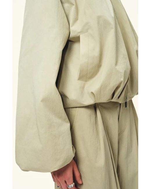Fabrique Natural Sana Parachute Bomber Jacket And Pants Matching Set