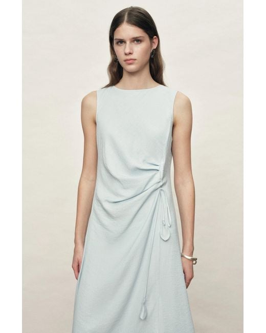 Fabrique Natural Arilyn Petal Drawstring Dress