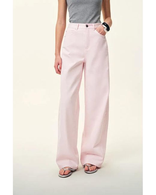 Fabrique Pink Sunset Soft Barrel Leg Jeans