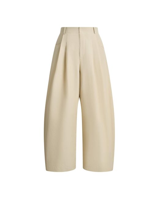 Fabrique Natural Sienna Airy Drawstring Barrel Leg Pants