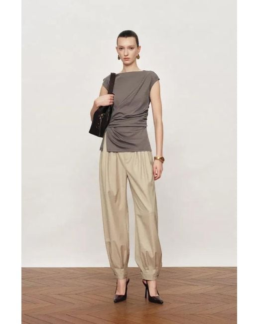 Fabrique Natural Wilderness Balloon-Leg Tailored Pants