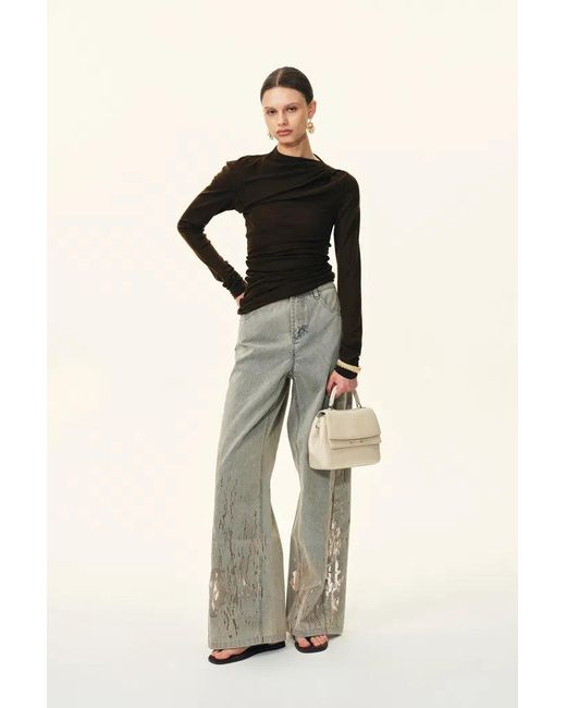 Fabrique Gray Thalia Devoré Jeans