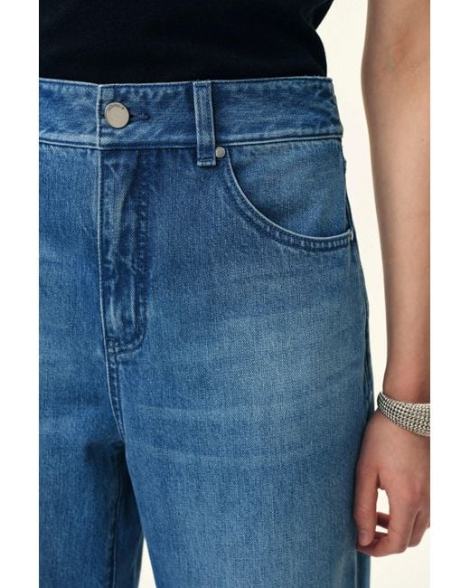 Fabrique Blue Rodeo Embellished Crop Jeans