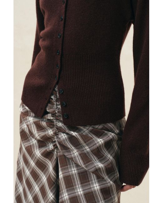 Fabrique Natural Sidra Cinched Batwing Sleeve Cardigan