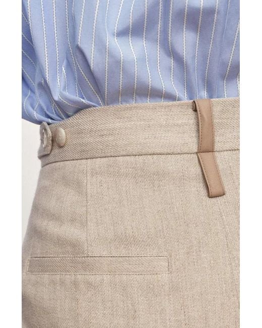 Fabrique Gray Oakley Double Waistband Relaxed-Fit Tailored Trousers