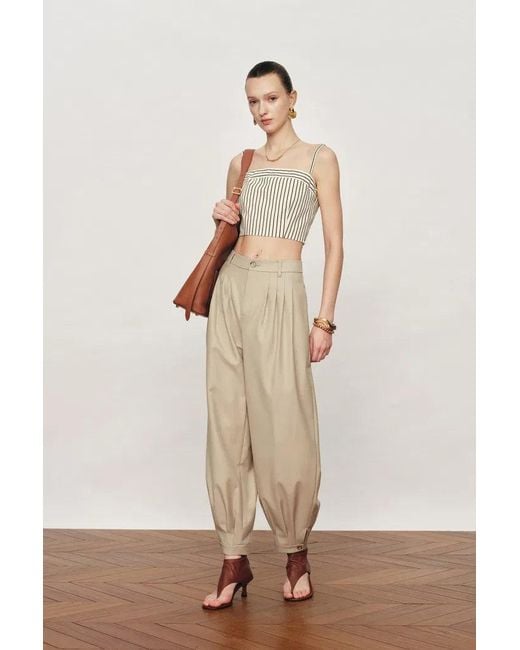 Fabrique Natural Wilderness Balloon-Leg Tailored Pants