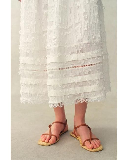 Fabrique Natural Geraldine Detachable Collar Sleeveless Dress