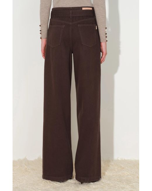 Fabrique Brown Morgan Belted Utility Jeans