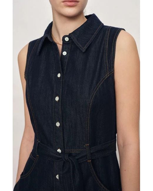 Fabrique Blue Anais Denim Sleeveless Dress