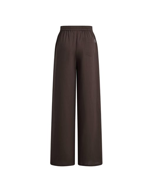 Fabrique Black Faye Drawstring Wide Leg Pants