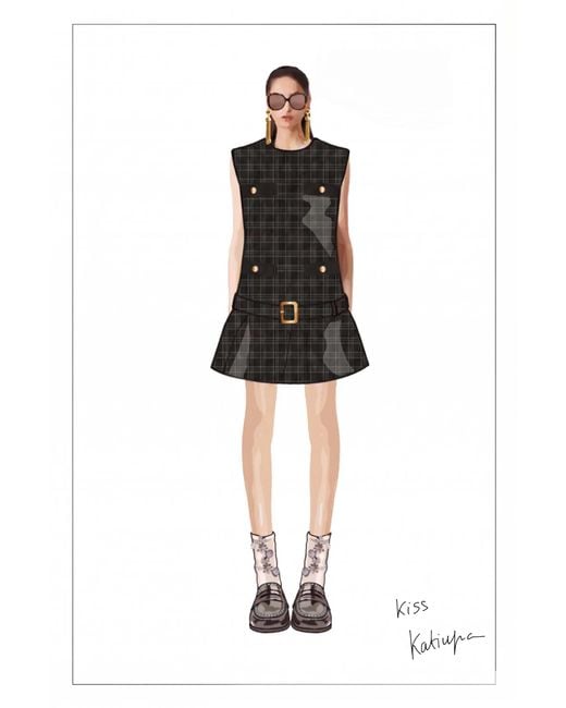 Fabrique Natural Amelia Low Rise Tweed Dress