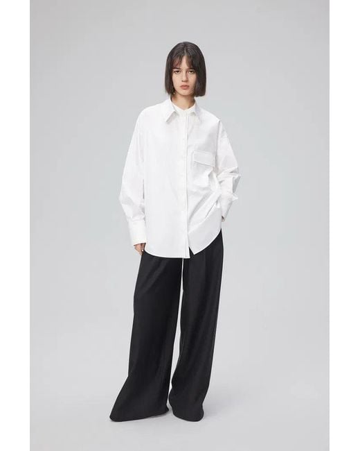 Fabrique Women's White Parker Convertible Shirt