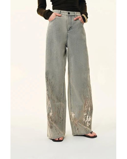 Fabrique Gray Thalia Devoré Jeans