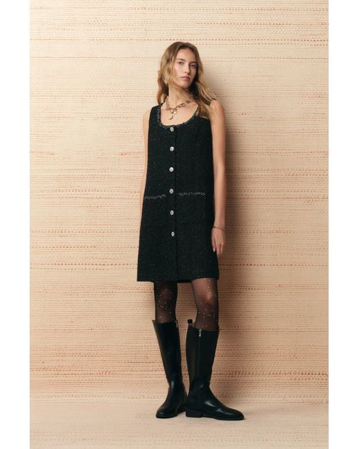 Fabrique Natural Charlotte Square Neck A Line Dress