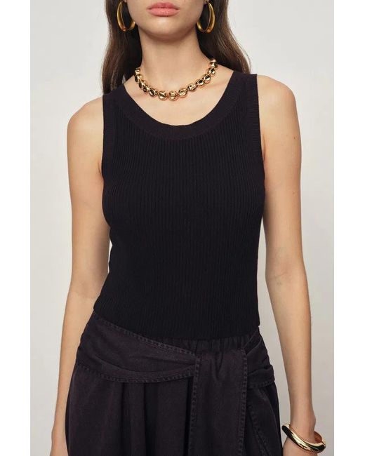 Fabrique Purple Kaia Paneled Waist Tie Sleeveless Dress