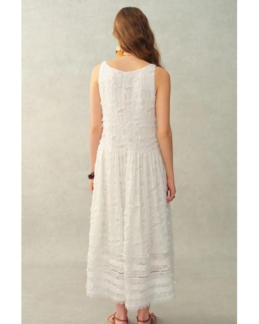 Fabrique Natural Geraldine Detachable Collar Sleeveless Dress