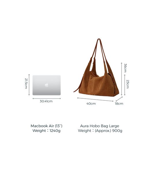 Fabrique Brown Aura Hobo Bag