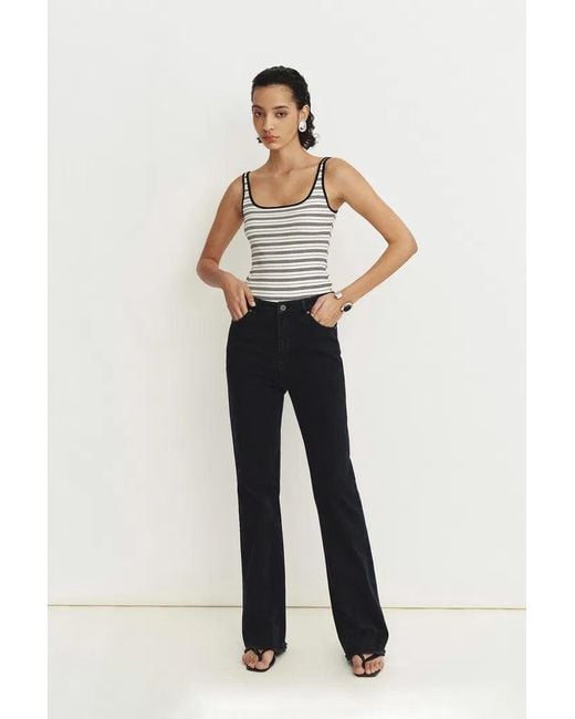 Fabrique Black Cathy Turkish Bell Bottom Jeans