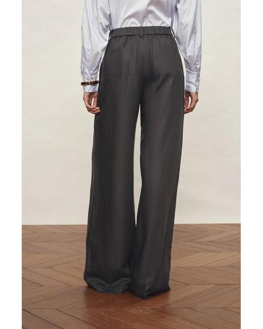 Fabrique Black Alice Wide Waistband Casual Pants