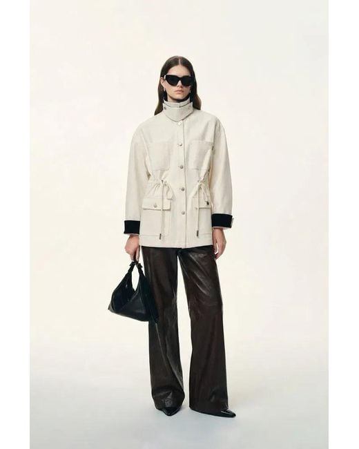 Fabrique Natural Amy Drawstring Waist Cowboy Jacket