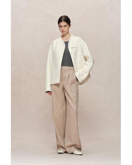 Fabrique Natural Riri Hand Finished Mandarin Knot Wool Jacket