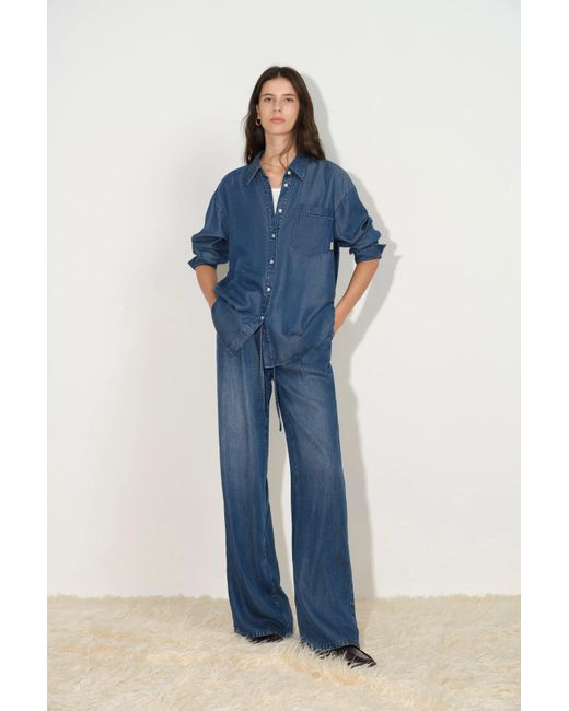 Fabrique Blue Eva Vintage Airy Shirt
