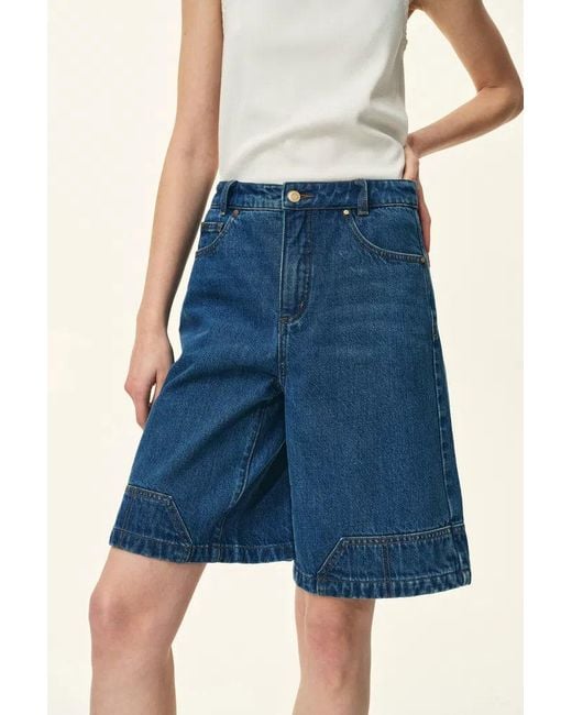 Fabrique Blue Yvonne Carpenter Denim Shorts