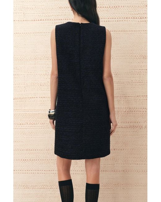 Fabrique Blue Rosalind Beaded Bow Dress